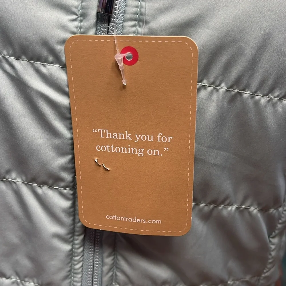 Cotton Traders Quilted Reversible Jacket Size 6 - tags Attached